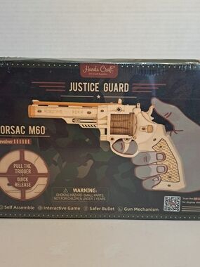 Hands Craft ROKR Corsac M60 Wooden Rubber Band Revolver Kit Brand New in Box